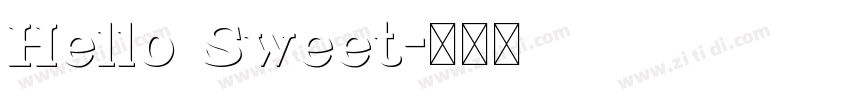 Hello Sweet字体转换